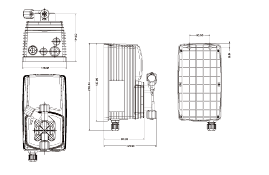 電磁式定量加藥機 / 掛壁式安裝 V系列