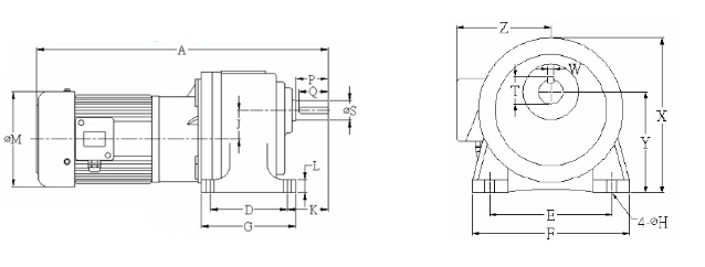 PHSE_H 臥式高比數齒輪減速機1